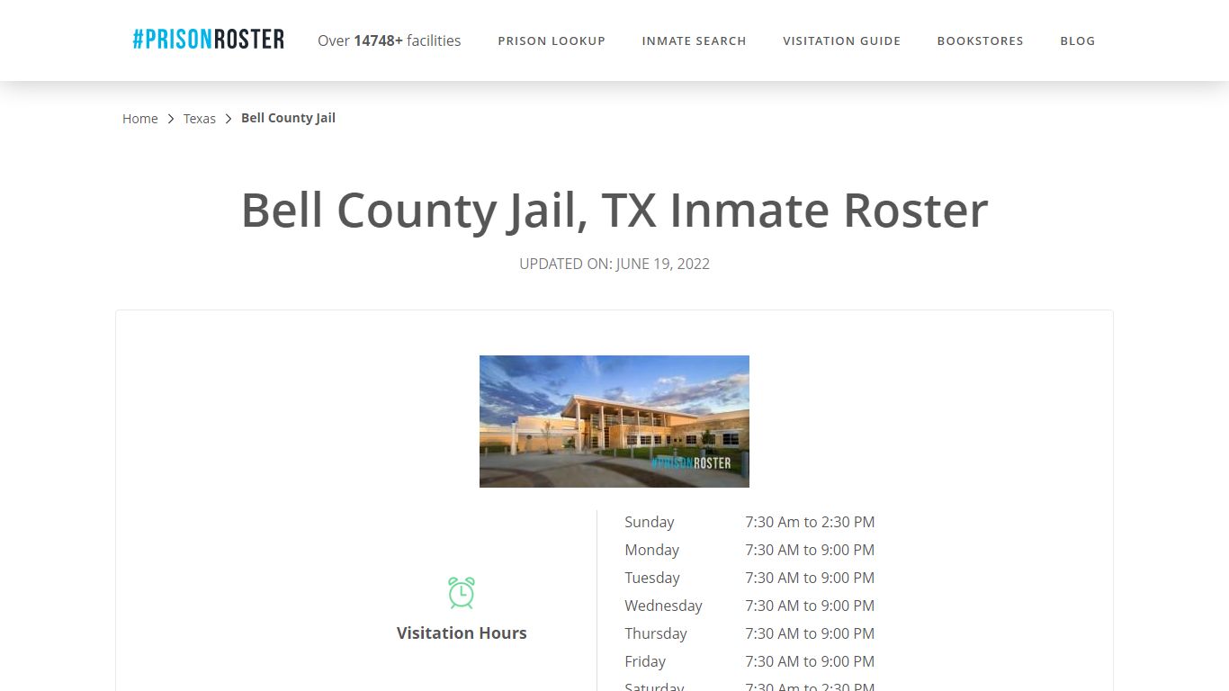 Bell County Jail, TX Inmate Roster - Inmate Locator